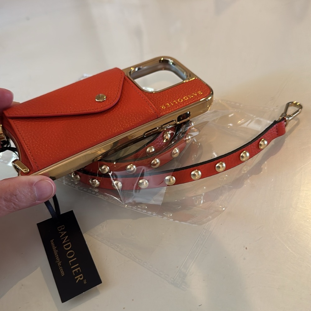 Bandolier phone case with strap